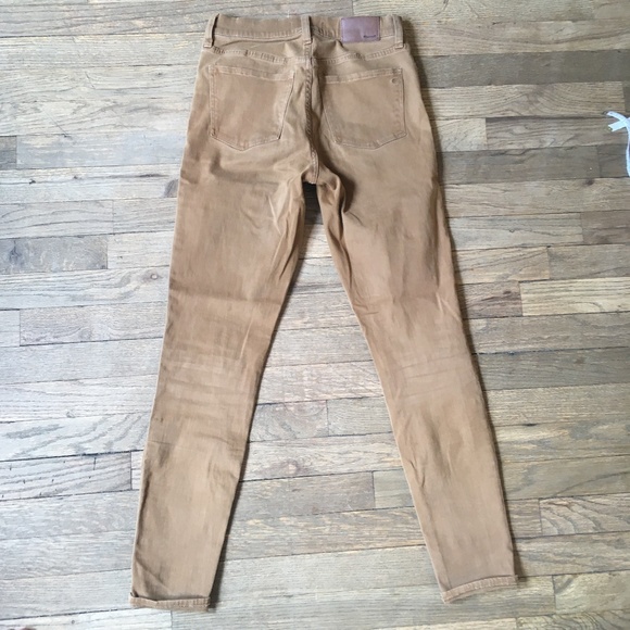 Madewell 9" High-Riser Skinny Skinny in Camel - Picture 3 of 6
